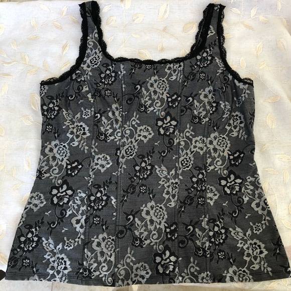 White House Black Market Tops - White House Black Market Lace edge Camisole XL